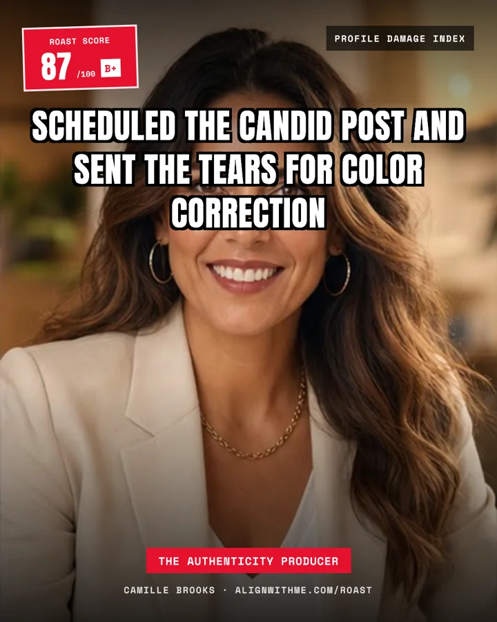 Camille Brooks roast meme card