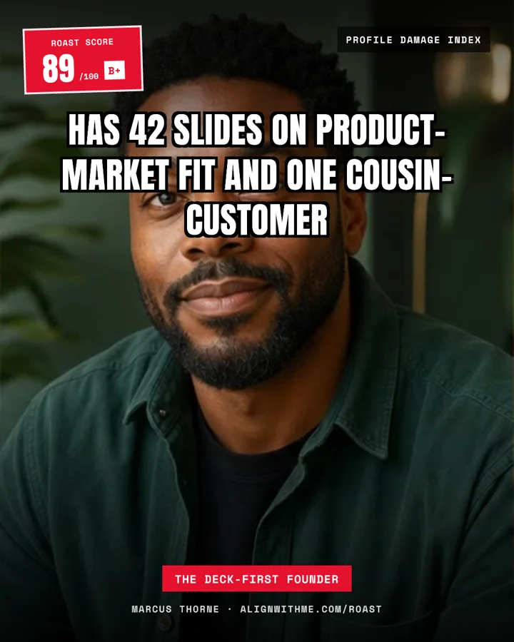 Marcus Thorne roast meme card