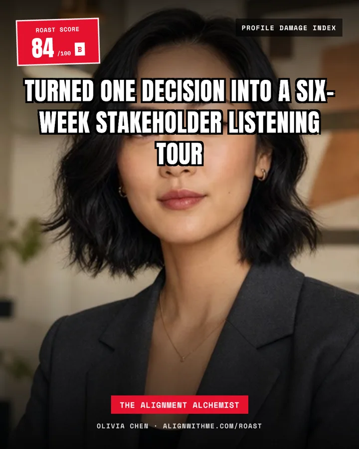 Olivia Chen roast meme card