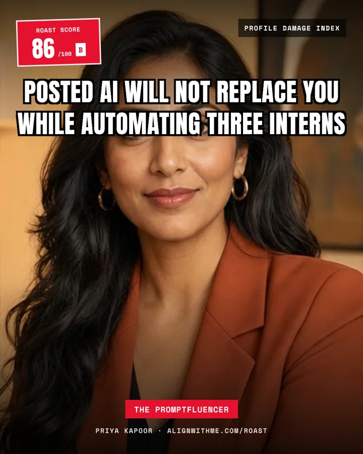 Priya Kapoor roast meme card
